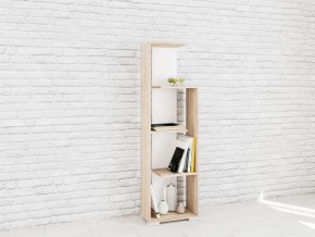 Стеллаж Ромео-6 Дуб сонома/Белый в Камышлове - kamyshlov.mebel24.online | фото