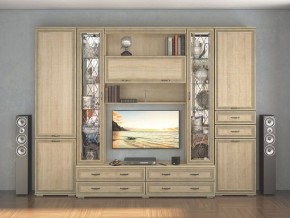 Стенка Ливорно дуб сонома в Камышлове - kamyshlov.mebel24.online | фото 1