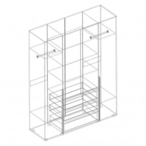 СТИЛ Шкаф 4-ств с 3 ящиками в Камышлове - kamyshlov.mebel24.online | фото 2