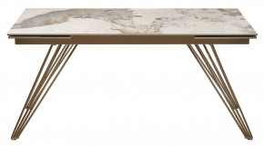 Стол ACERRA NEW 160 GLOSS LUXURY PANDORA SOLID CERAMIC/ каркас цвета шампань, ®DISAUR в Камышлове - kamyshlov.mebel24.online | фото 11