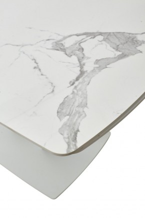 Стол ALATRI 120 GLOSS STATUARIO WHITE SOLID CERAMIC / WHITE, ®DISAUR в Камышлове - kamyshlov.mebel24.online | фото 10