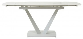 Стол ALATRI 120 GLOSS STATUARIO WHITE SOLID CERAMIC / WHITE, ®DISAUR в Камышлове - kamyshlov.mebel24.online | фото 4