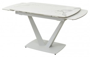Стол ALATRI 120 GLOSS STATUARIO WHITE SOLID CERAMIC / WHITE, ®DISAUR в Камышлове - kamyshlov.mebel24.online | фото 8