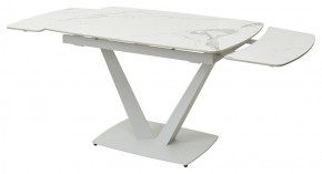 Стол ALATRI 120 GLOSS STATUARIO WHITE SOLID CERAMIC / WHITE, ®DISAUR в Камышлове - kamyshlov.mebel24.online | фото 9