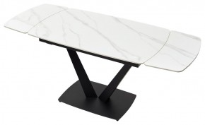 Стол ALATRI 120 MATT WHITE MARBLE SOLID CERAMIC / BLACK, ®DISAUR в Камышлове - kamyshlov.mebel24.online | фото 4