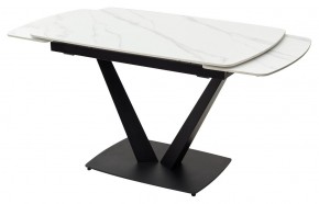 Стол ALATRI 120 MATT WHITE MARBLE SOLID CERAMIC / BLACK, ®DISAUR в Камышлове - kamyshlov.mebel24.online | фото 8