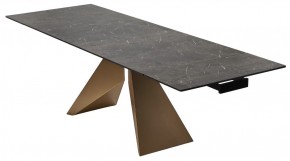 Стол ALES 180 BLACK GRAVE SOLID CERAMIC, керамика / бронзовый, ®DISAUR в Камышлове - kamyshlov.mebel24.online | фото 7