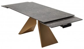 Стол ALES 180 BLACK GRAVE SOLID CERAMIC, керамика / бронзовый, ®DISAUR в Камышлове - kamyshlov.mebel24.online | фото 9
