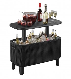 Стол Беви Бар (Bevy Bar Large Cool Bar), графит в Камышлове - kamyshlov.mebel24.online | фото 3