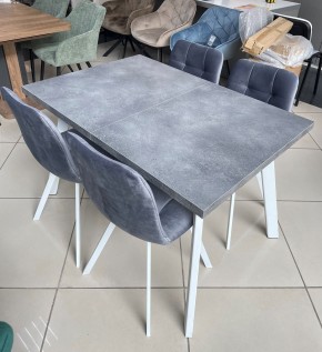 Стол BRICK M 140 Бетон Портленд/ Белый М-City в Камышлове - kamyshlov.mebel24.online | фото 2