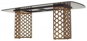 Стол CHIAVARI 220 KL-188 Контрастный мрамор матовый, итальянская керамика / Шампань, ®DISAUR в Камышлове - kamyshlov.mebel24.online | фото 5