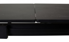 Стол CORNER 120 MATT BLACK MARBLE SOLID CERAMIC / BLACK, ®DISAUR в Камышлове - kamyshlov.mebel24.online | фото 1