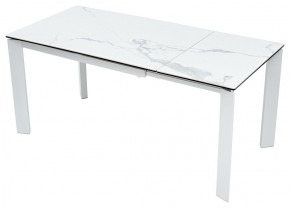 Стол CORNER 120 MATTE STATUARIO Белый мрамор матовый керамика, стекло/ белый каркас, ®DISAUR в Камышлове - kamyshlov.mebel24.online | фото 3