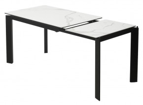 Стол CORNER 120 MATTE STATUARIO Белый мрамор матовый керамика, стекло/ черный каркас, ®DISAUR в Камышлове - kamyshlov.mebel24.online | фото 4