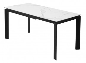 Стол CORNER 120 MATTE STATUARIO Белый мрамор матовый керамика, стекло/ черный каркас, ®DISAUR в Камышлове - kamyshlov.mebel24.online | фото 5