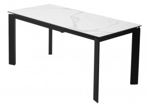 Стол CORNER 120 MATTE STATUARIO Белый мрамор матовый керамика, стекло/ черный каркас, ®DISAUR в Камышлове - kamyshlov.mebel24.online | фото 6