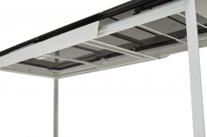Стол CREMONA 140 HIGH GLOSS STATUARIO Белый мрамор глянцевый, керамика/ белый каркас, ®DISAUR в Камышлове - kamyshlov.mebel24.online | фото 2