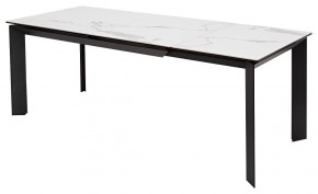 Стол CREMONA 140 MATTE STATUARIO Белый мрамор матовый, керамика/ черный каркас, ®DISAUR в Камышлове - kamyshlov.mebel24.online | фото 5