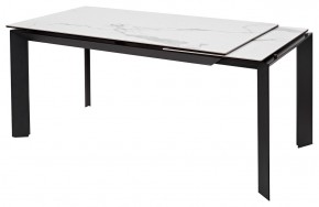 Стол CREMONA 140 MATTE STATUARIO Белый мрамор матовый, керамика/ черный каркас, ®DISAUR в Камышлове - kamyshlov.mebel24.online | фото 6