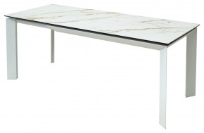 Стол CREMONA 160 KL-188 Контрастный мрамор / белый каркас, ®DISAUR в Камышлове - kamyshlov.mebel24.online | фото 3