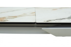 Стол CREMONA 160 KL-188 Контрастный мрамор / белый каркас, ®DISAUR в Камышлове - kamyshlov.mebel24.online | фото 5