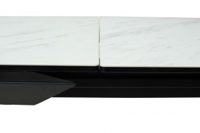 Стол CREMONA 160 KL-99 Белый мрамор матовый, итальянская керамика / черный каркас, ®DISAUR в Камышлове - kamyshlov.mebel24.online | фото 4