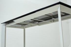 Стол CREMONA 180 KL-188 Контрастный мрамор матовый, итальянская керамика/ белый каркас, ®DISAUR в Камышлове - kamyshlov.mebel24.online | фото 8