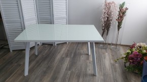 Стол ФИН 140 Белый, стекло/ Белый каркас М-City в Камышлове - kamyshlov.mebel24.online | фото 9