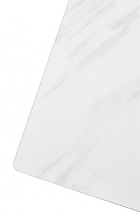 Стол FONDI 180 MARBLES KL-99 Белый мрамор матовый, итальянская керамика/ черный каркас, ®DISAUR в Камышлове - kamyshlov.mebel24.online | фото 6