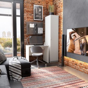 Стол КАСТОР письменный 80х50, цвет белый в Камышлове - kamyshlov.mebel24.online | фото