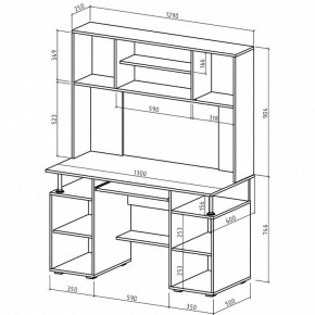 Стол компьютерный Амбер в Камышлове - kamyshlov.mebel24.online | фото 3