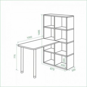 Стол компьютерный Bartolo в Камышлове - kamyshlov.mebel24.online | фото 2