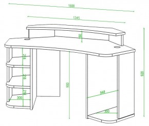 Стол компьютерный Домино Lite СК-160 в Камышлове - kamyshlov.mebel24.online | фото 2