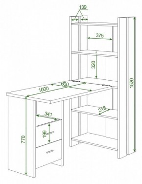 Стол компьютерный Домино Lite СТЛ-ОВ+С100Р в Камышлове - kamyshlov.mebel24.online | фото 2