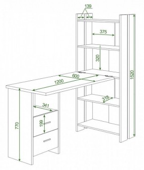 Стол компьютерный Домино Lite СТЛ-ОВ+С120Р в Камышлове - kamyshlov.mebel24.online | фото 2