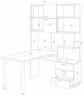 Стол компьютерный Домино нельсон СР-500М/160 в Камышлове - kamyshlov.mebel24.online | фото 2