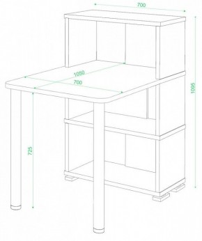 Стол компьютерный Домино СБ-10М/3 в Камышлове - kamyshlov.mebel24.online | фото 2