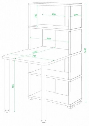 Стол компьютерный Домино СБ-10М/4 в Камышлове - kamyshlov.mebel24.online | фото 2
