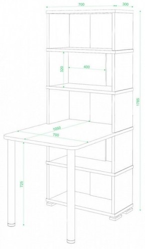 Стол компьютерный Домино СБ-10М/5 в Камышлове - kamyshlov.mebel24.online | фото 2