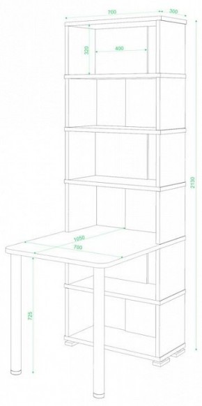 Стол компьютерный Домино СБ-10М/6 в Камышлове - kamyshlov.mebel24.online | фото 2