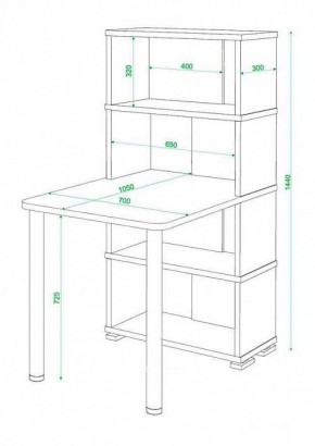 Стол компьютерный Домино СБ-10М4 в Камышлове - kamyshlov.mebel24.online | фото 3