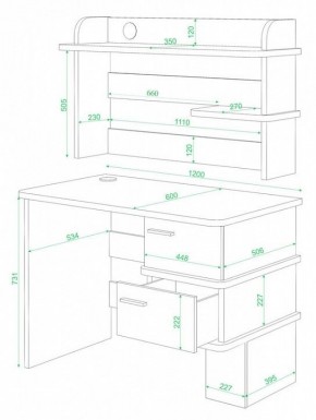 Стол компьютерный Домино СД-15 в Камышлове - kamyshlov.mebel24.online | фото 2