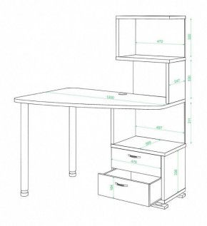 Стол компьютерный Домино СКМ-60 в Камышлове - kamyshlov.mebel24.online | фото 2