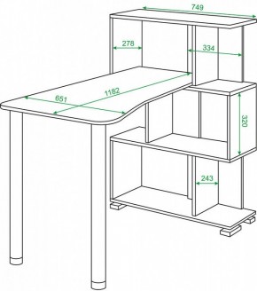Стол компьютерный Домино СЛ-5-3СТ-2 в Камышлове - kamyshlov.mebel24.online | фото 2