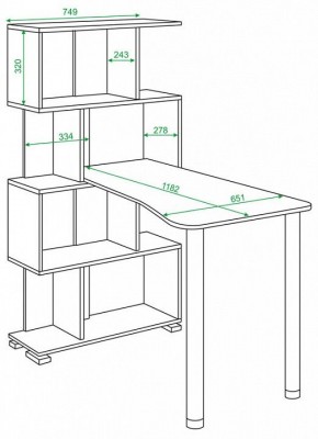 Стол компьютерный Домино СЛ-5-4СТ-2 в Камышлове - kamyshlov.mebel24.online | фото 2