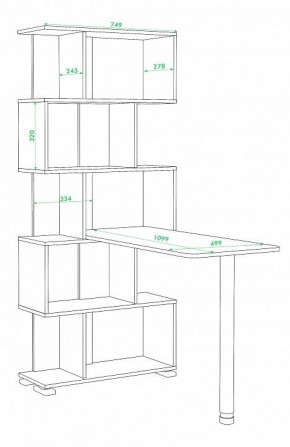 Стол компьютерный Домино СЛ-5СТ в Камышлове - kamyshlov.mebel24.online | фото 2