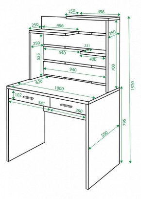 Стол компьютерный Домино СП-22 в Камышлове - kamyshlov.mebel24.online | фото 2