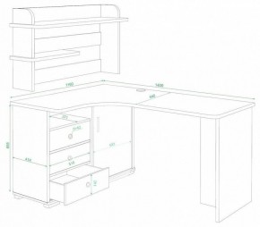 Стол компьютерный Домино СР-145 в Камышлове - kamyshlov.mebel24.online | фото 2