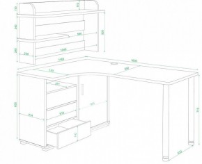 Стол компьютерный Домино СР-145М в Камышлове - kamyshlov.mebel24.online | фото 2