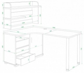 Стол компьютерный Домино СР-145М в Камышлове - kamyshlov.mebel24.online | фото 3